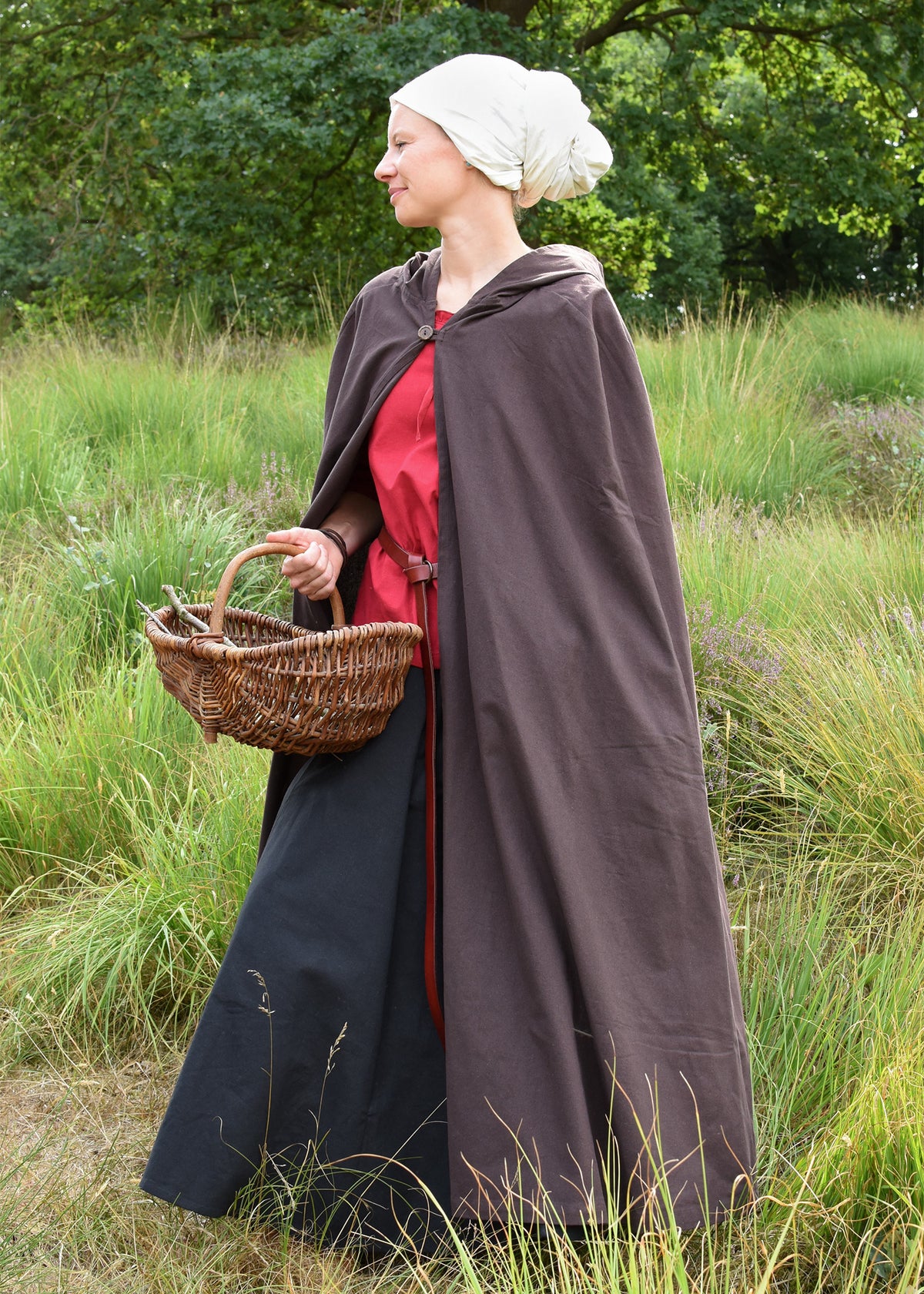 Cloak Burkhard — Natural Cotton Medieval Cloak | One Size