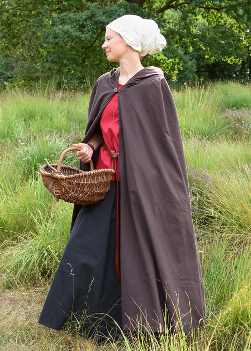Cloak Burkhard — Natural Cotton Medieval Cloak | One Size