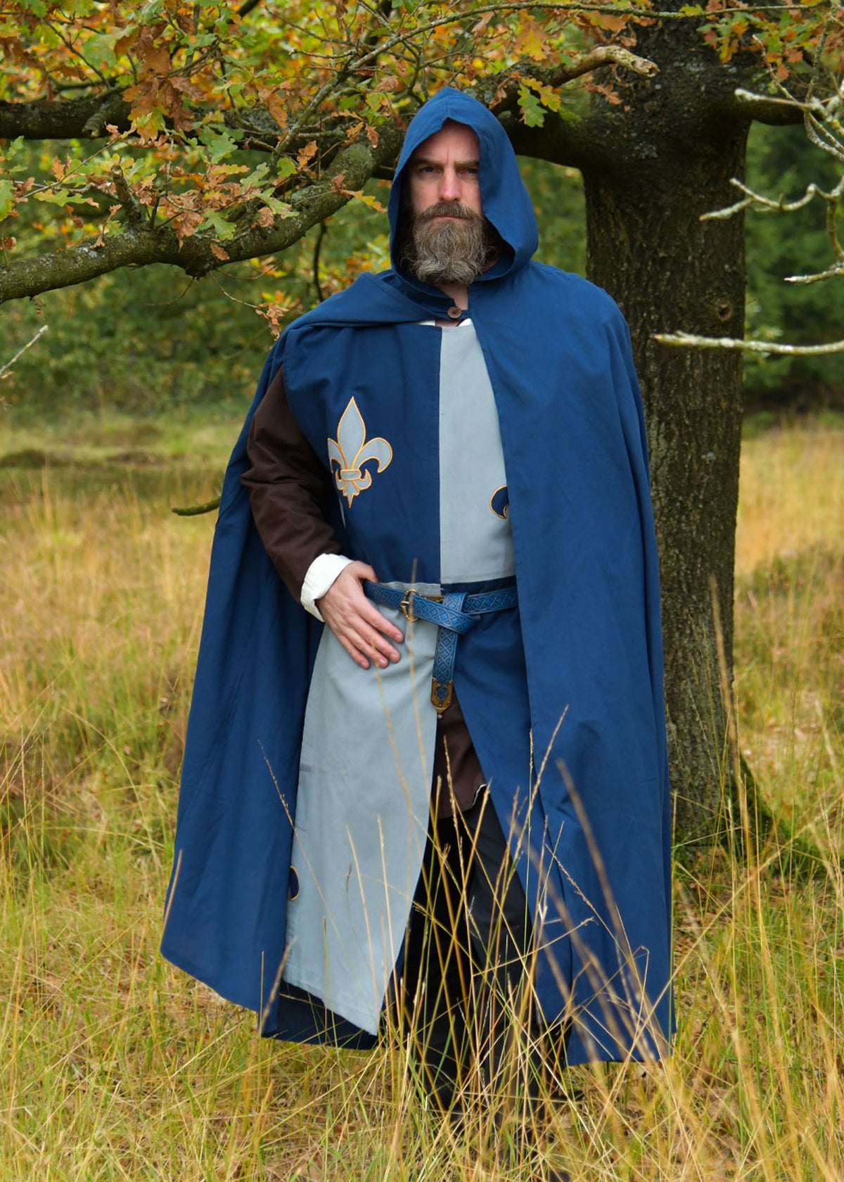 Cloak Burkhard — Natural Cotton Medieval Cloak | One Size