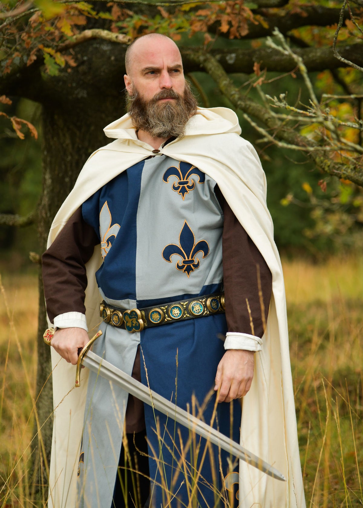 Cloak Burkhard — Natural Cotton Medieval Cloak | One Size