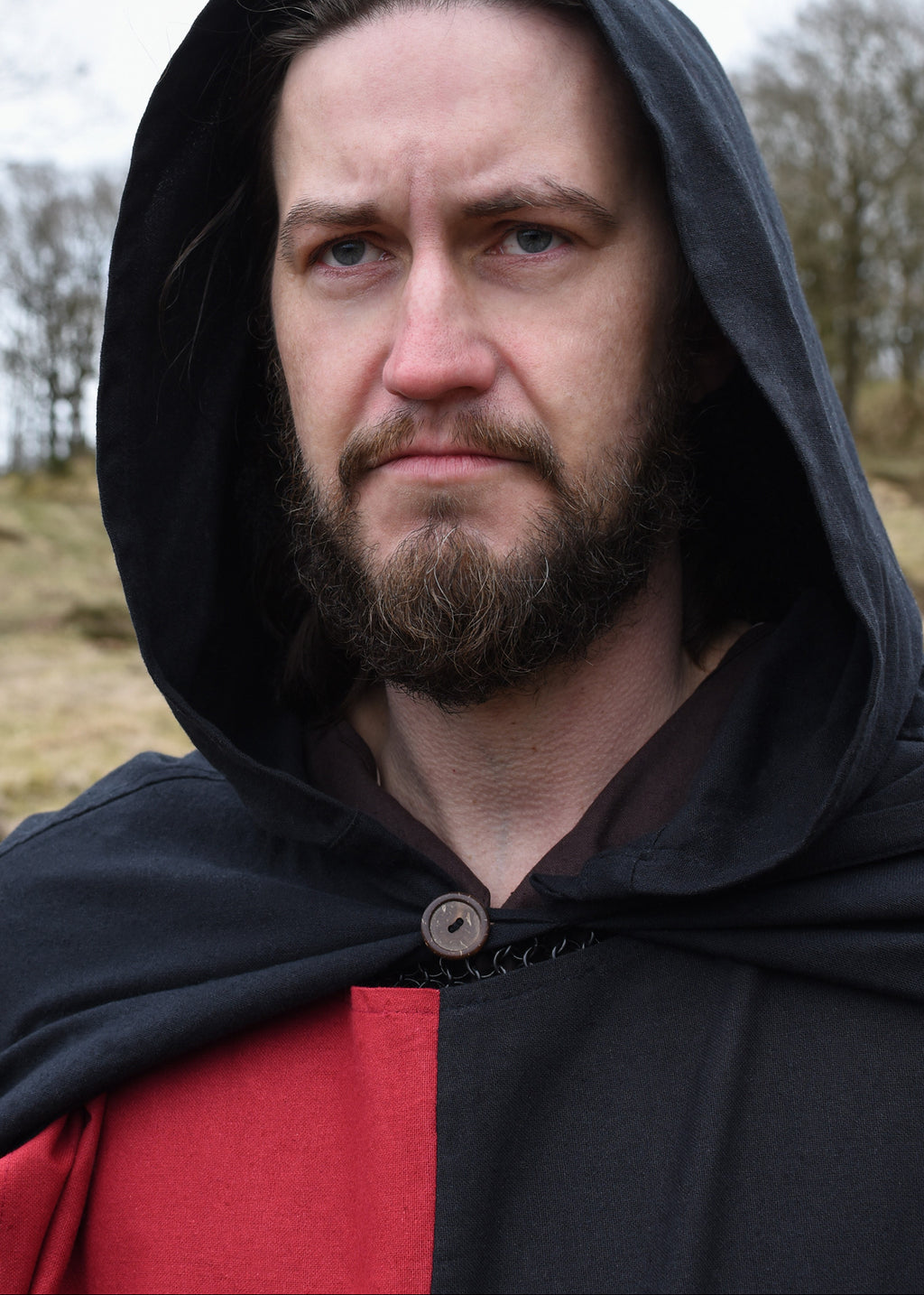 Cloak Burkhard — Natural Cotton Medieval Cloak | One Size